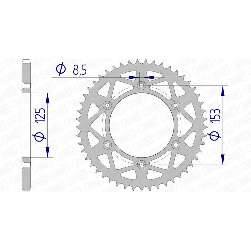 Couronne AFAM alu standard - 520 Couronne AFAM alu standard - 520