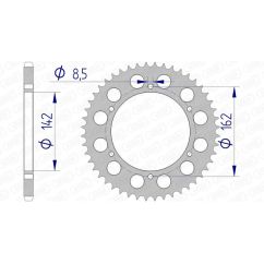 Couronne AFAM alu standard - 520