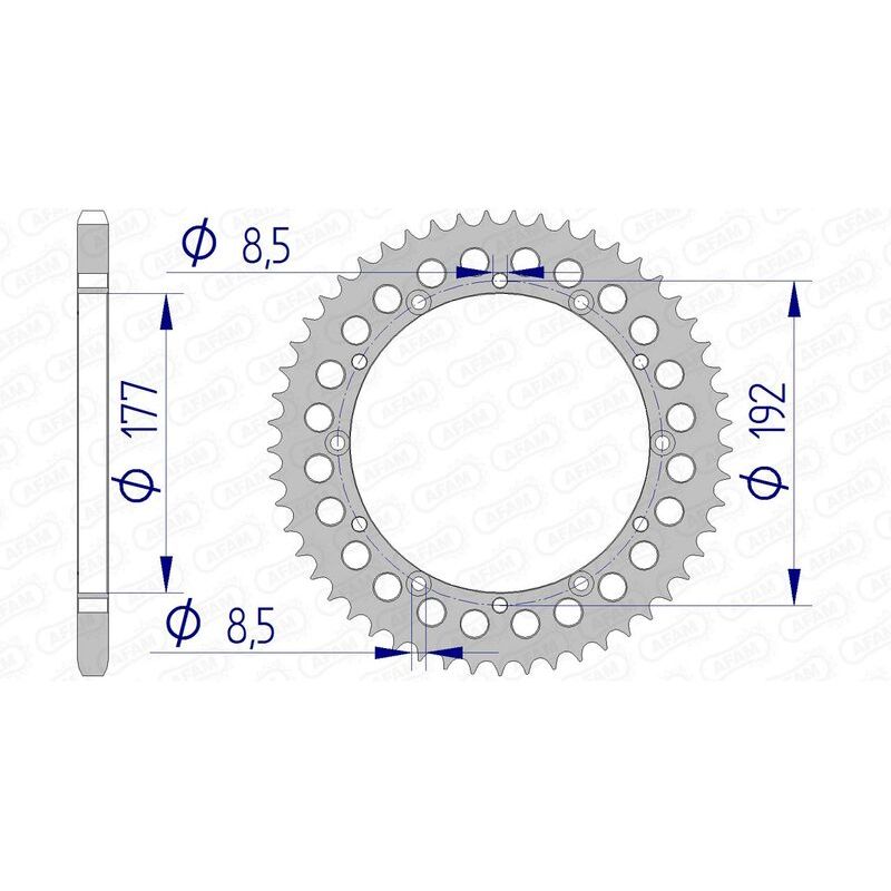 Couronne AFAM alu standard - 520 Couronne AFAM alu standard - 520