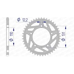 Couronne AFAM alu standard - 520 Couronne AFAM alu standard - 520