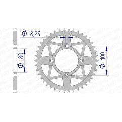 Couronne AFAM alu standard - 520 Couronne AFAM alu standard - 520