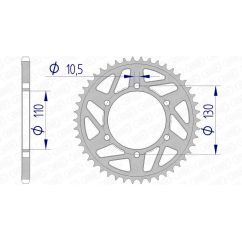 Couronne AFAM alu standard - 520