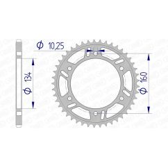 Couronne AFAM alu standard - 520