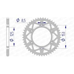 Couronne AFAM alu standard - 520