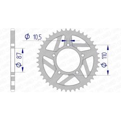 Couronne AFAM alu standard - 520 Couronne AFAM alu standard - 520