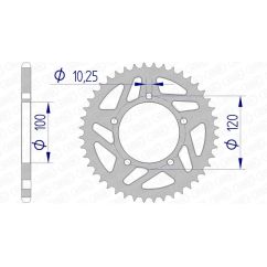 Couronne AFAM alu standard - 520 Couronne AFAM alu standard - 520