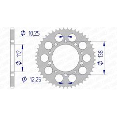 Couronne AFAM alu standard - 520 Couronne AFAM alu standard - 520