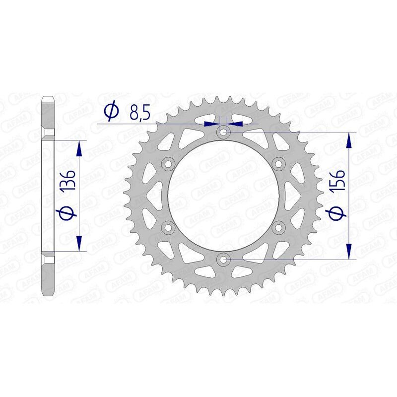 Couronne AFAM alu standard - 520