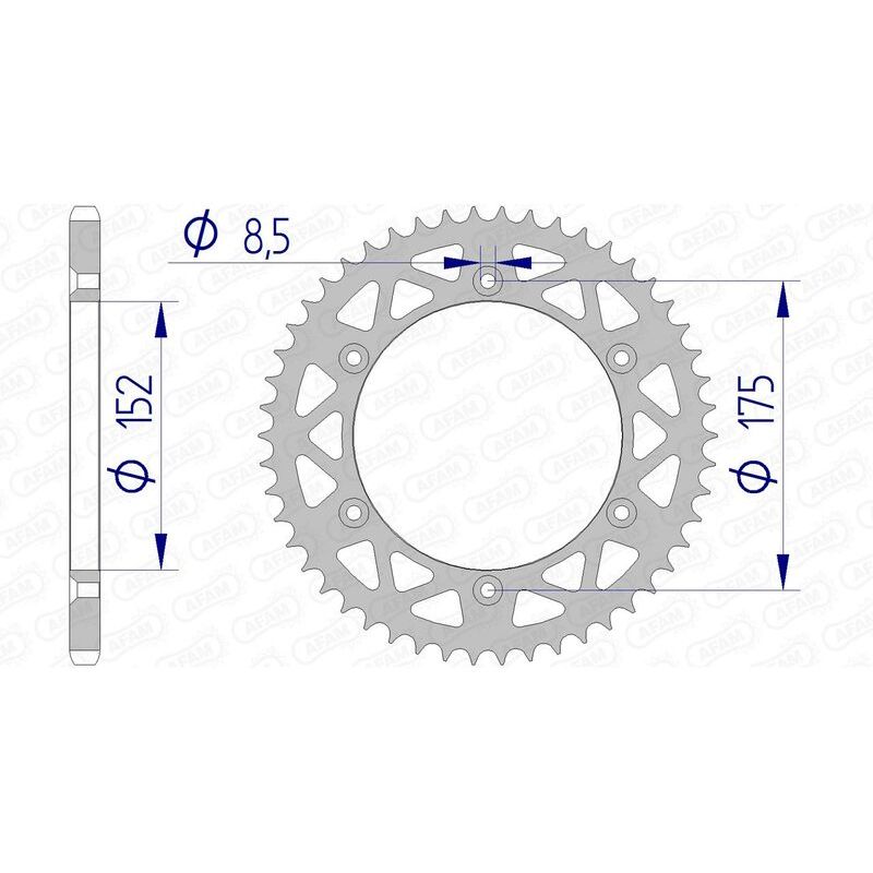 Couronne AFAM alu standard - 520