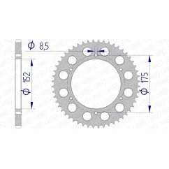 Couronne AFAM alu standard - 520