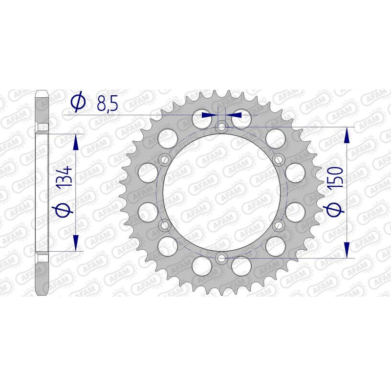 Couronne AFAM alu standard - 520