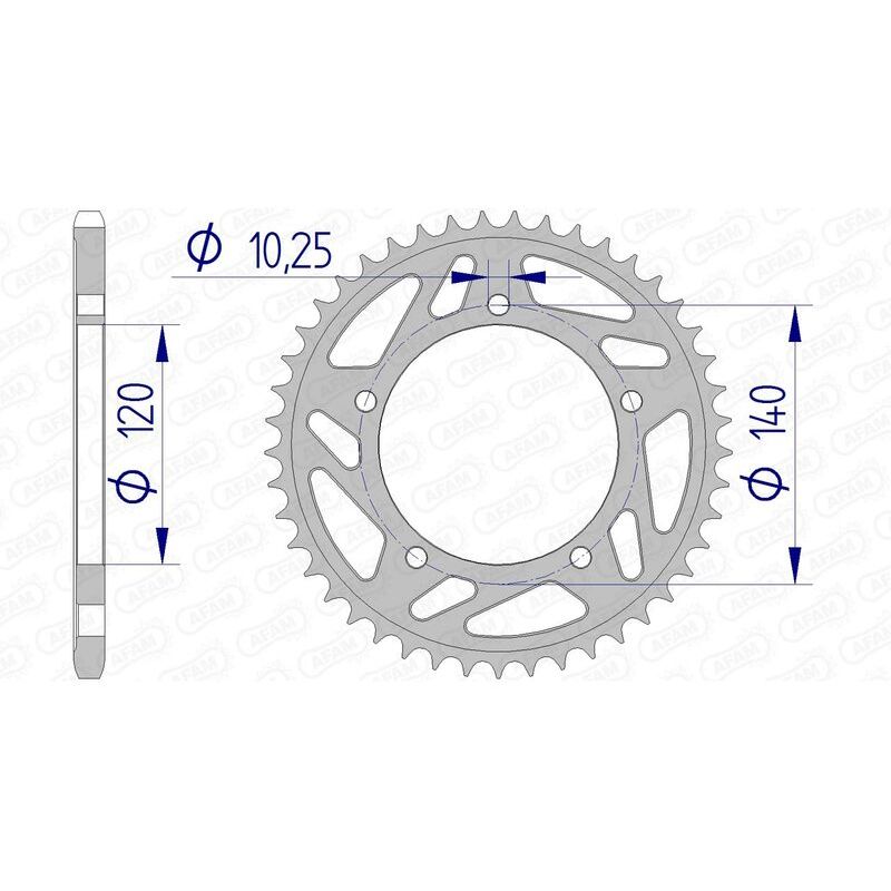 Couronne AFAM alu standard - 520