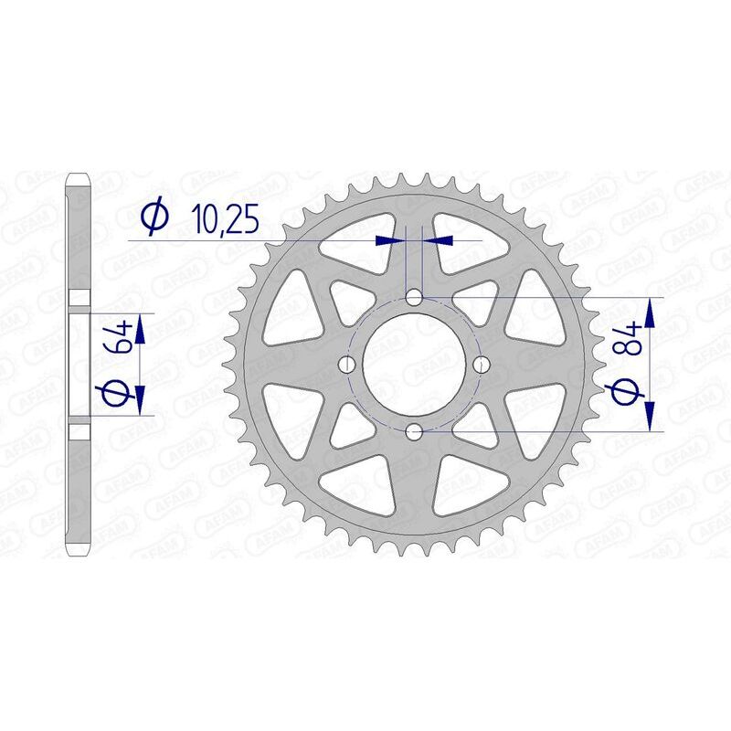 Couronne AFAM alu standard - 520