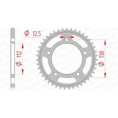 Couronne AFAM acier standard - 520