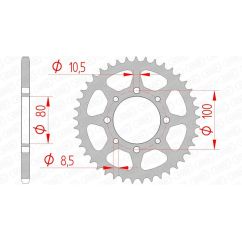 Couronne AFAM acier standard - 520