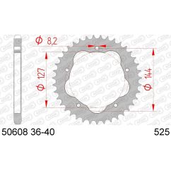 Couronne AFAM Acier Standard - 525 - Nécessite un porte couronne AFAM