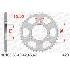 Couronne AFAM acier standard - 420