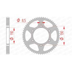 Couronne AFAM acier standard - 420