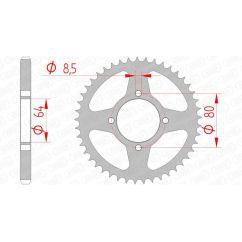 Couronne AFAM acier standard - 428