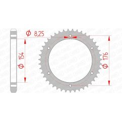 Couronne AFAM acier standard - 530