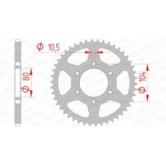 Couronne AFAM acier standard - 520