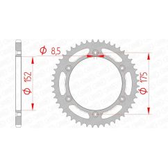 Couronne AFAM acier standard - 520