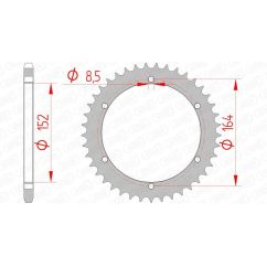 Couronne AFAM acier standard - 520
