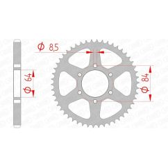 Couronne AFAM acier standard - 428