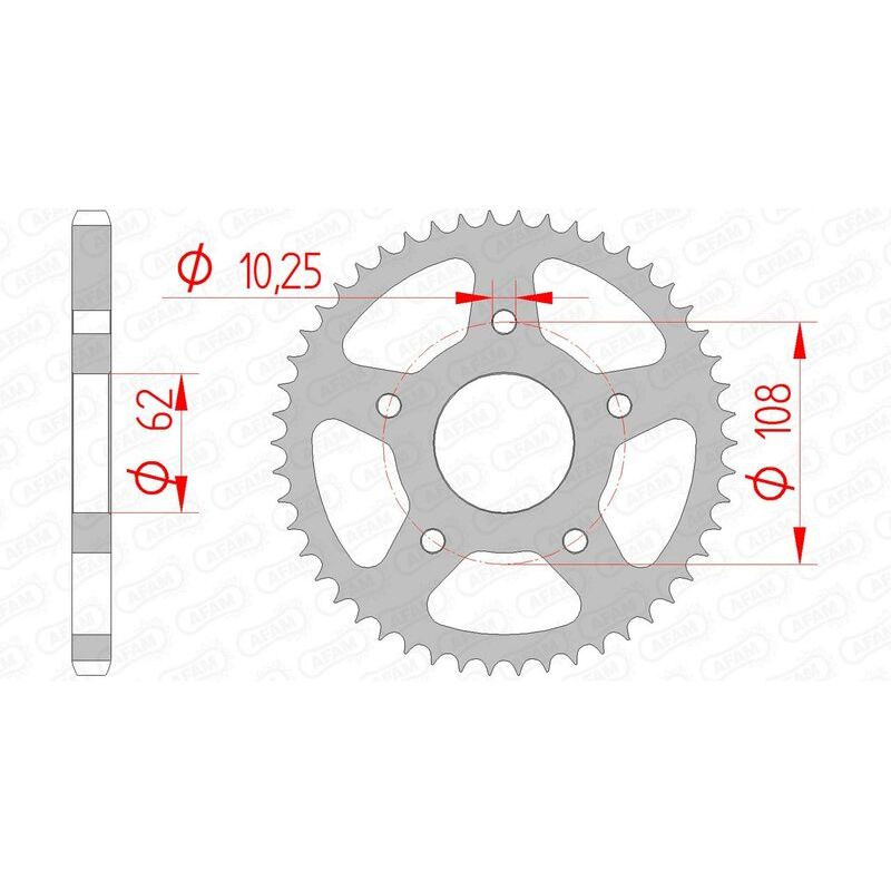Couronne AFAM acier standard - 428