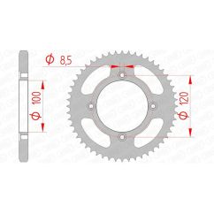 Couronne AFAM acier standard - 428