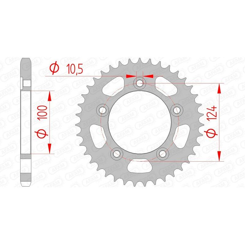 Couronne AFAM acier standard - 525