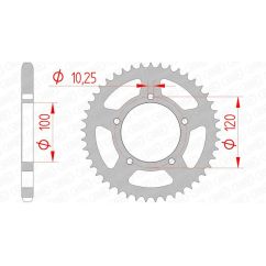 Couronne AFAM acier standard - 525