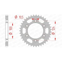 Couronne AFAM acier standard - 525