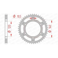 Couronne AFAM acier standard - 525