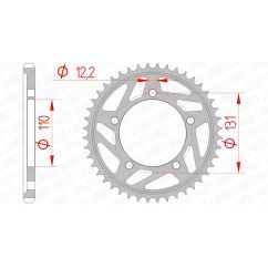 Couronne AFAM acier standard - 525