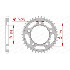 Couronne AFAM acier standard - 525