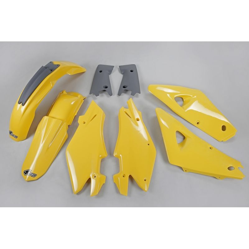 Kit plastique UFO couleur origine jaune/gris Husqvarna CR125/250 Kit plastique UFO couleur origine jaune/gris Husqvarna CR125/250