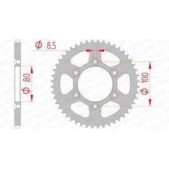 Couronne AFAM acier standard - 420