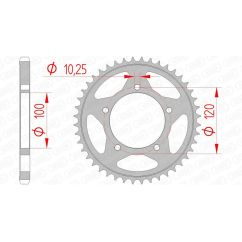 Couronne AFAM acier standard - 525