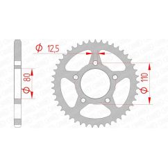 Couronne AFAM acier standard - 525