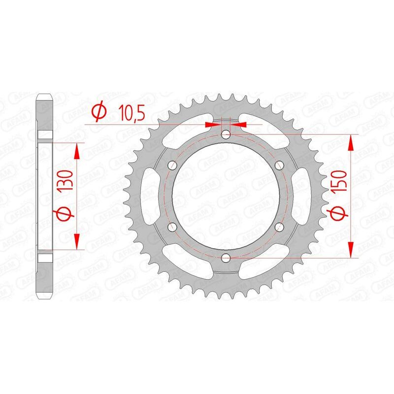 Couronne AFAM acier standard - 525