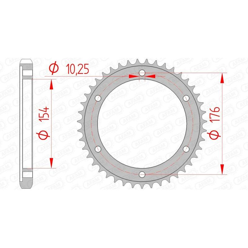 Couronne AFAM acier standard - 530