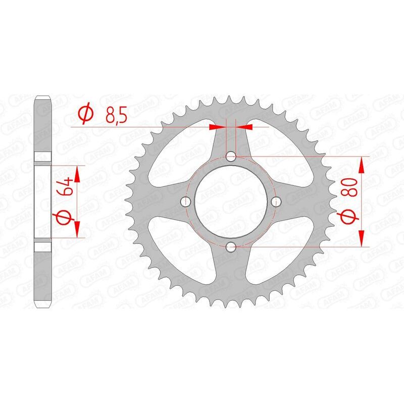 Couronne AFAM acier standard - 428