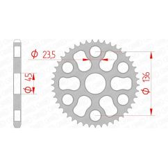Couronne AFAM acier standard - 428