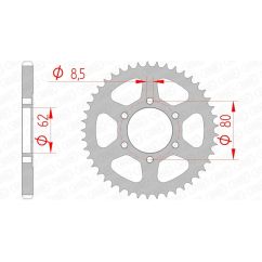Couronne AFAM acier standard - 428