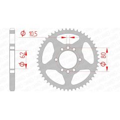 Couronne AFAM acier standard - 428