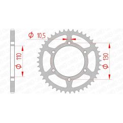 Couronne AFAM acier standard - 520