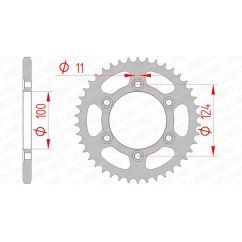 Couronne AFAM acier standard - 520
