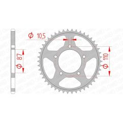 Couronne AFAM acier standard - 520