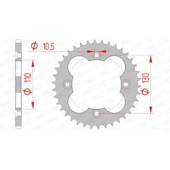 Couronne AFAM acier standard - 520